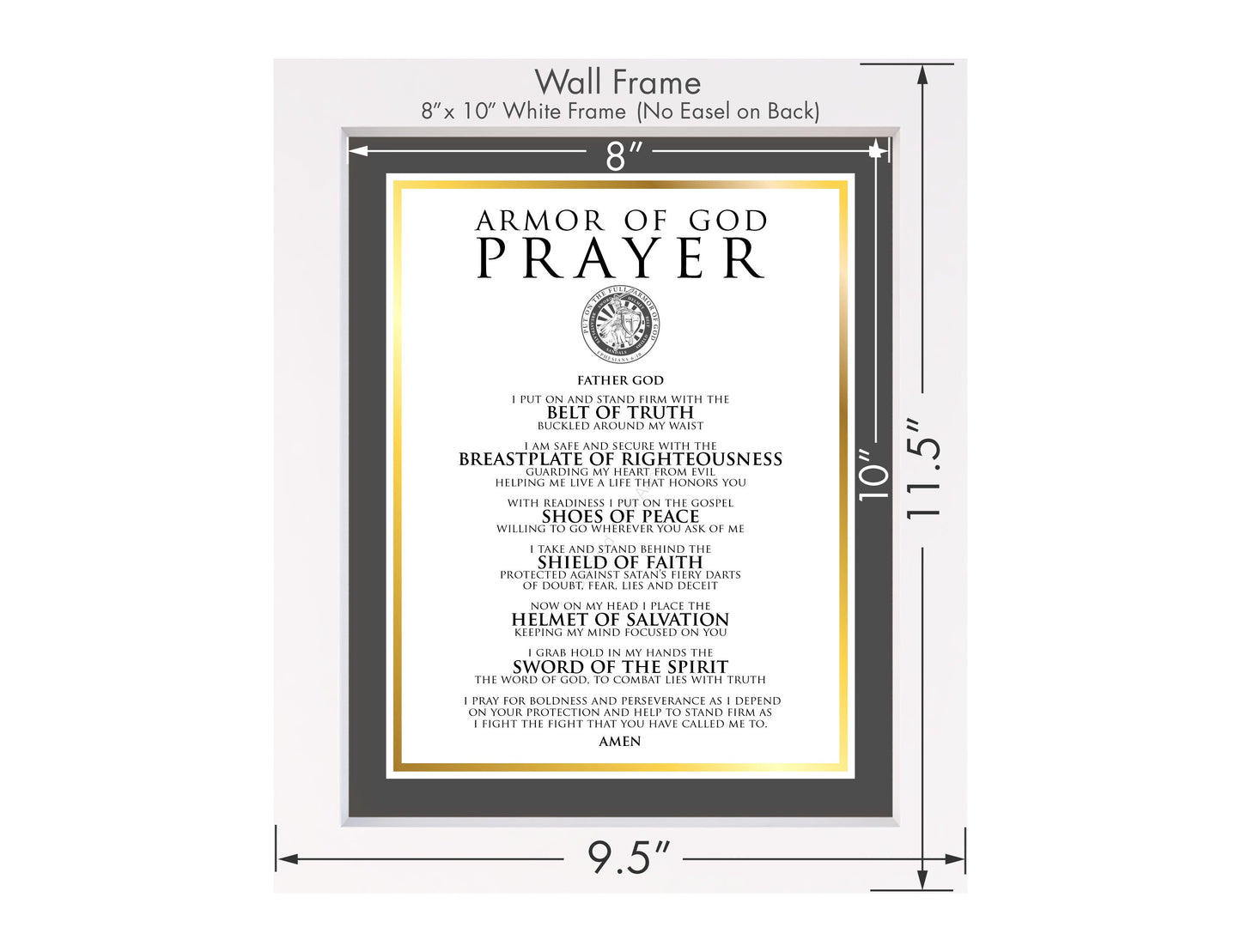 Military Armor of God Prayer Challenge Coin Devotional