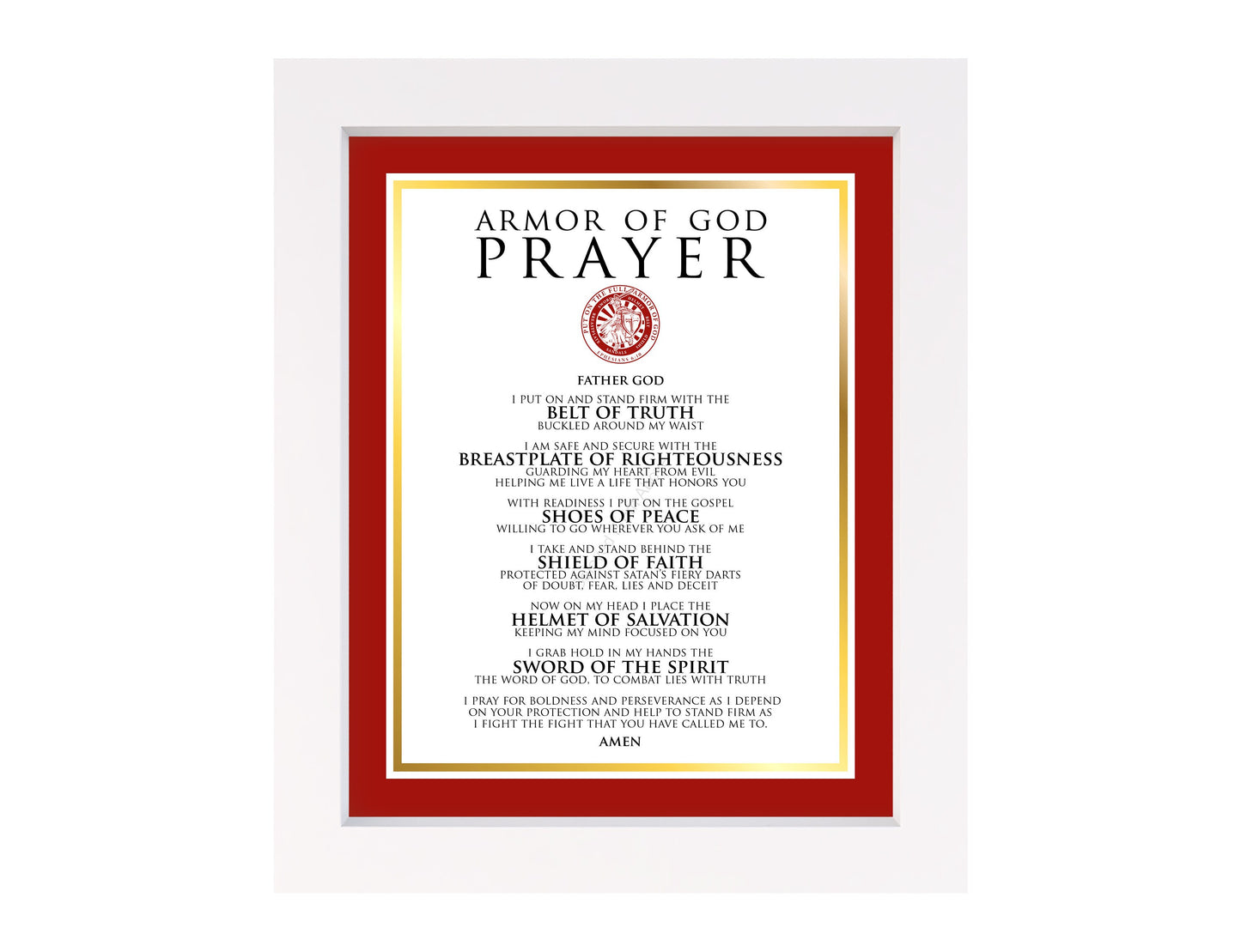 Firefighters Armor of God Prayer Challenge Coin Devotional
