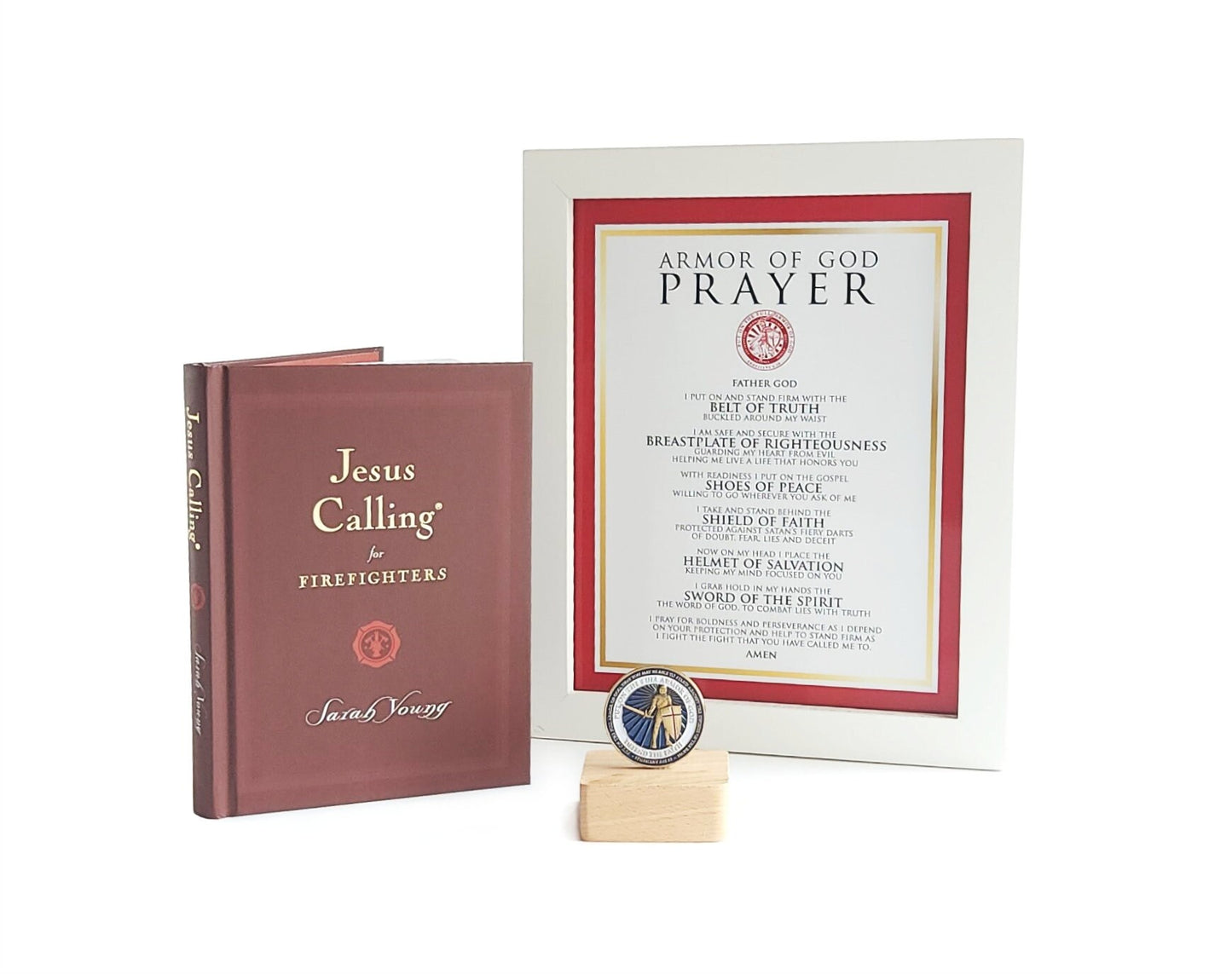 Firefighters Armor of God Prayer Challenge Coin Devotional