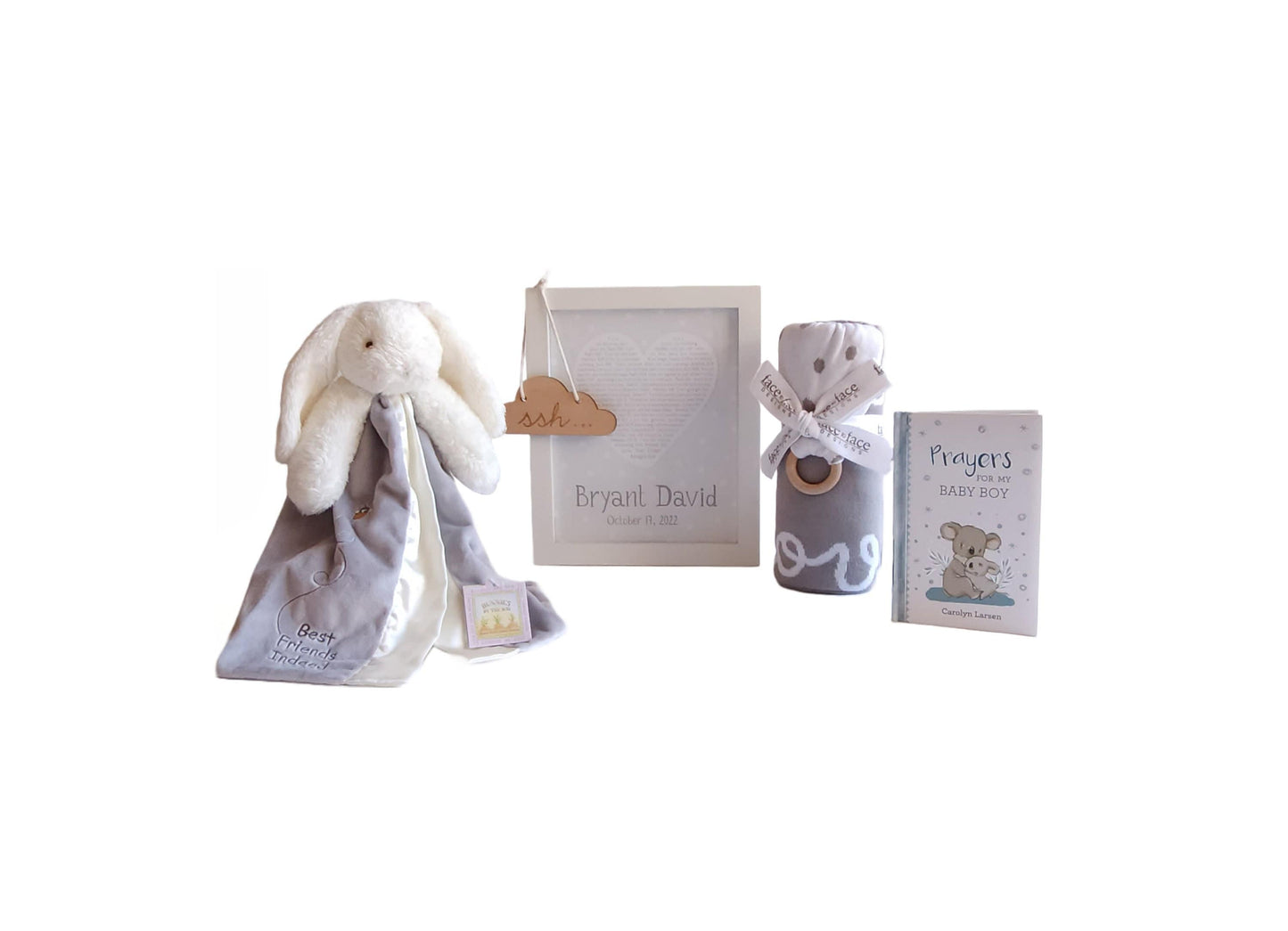 Gender Neutral Baby Christian Bunny Gift Set