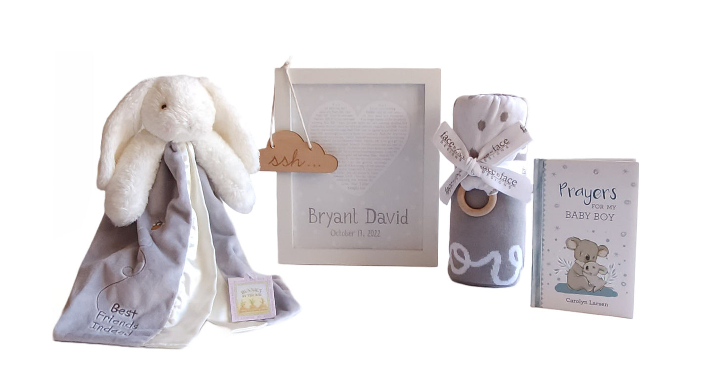 Gender Neutral Baby Christian Bunny Gift Set