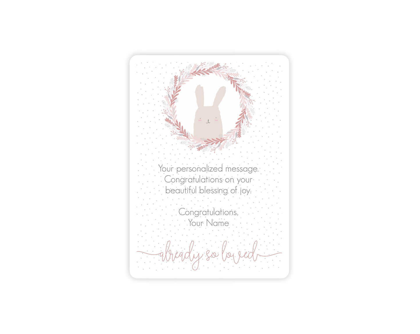 New Baby Girl Bunny Love Blessed Gift Package