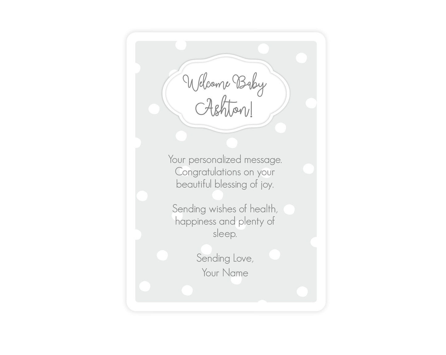 Deluxe Gray Baby Boy Gift Set