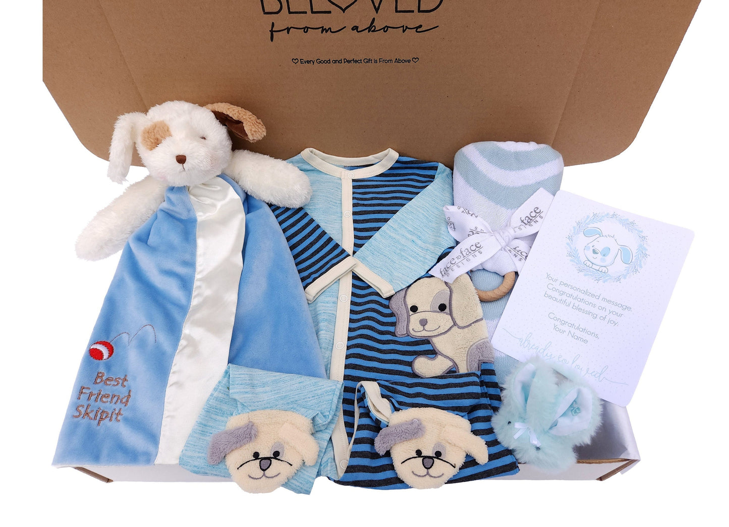 Puppy-Themed Baby Boy Gift Package
