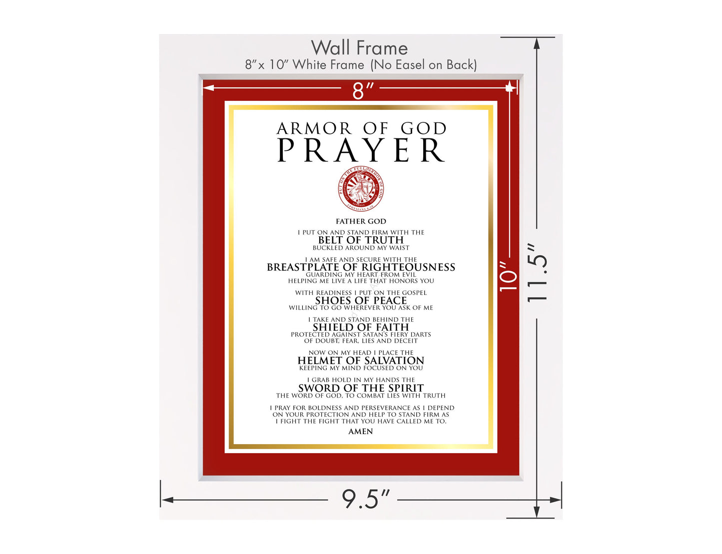 Firefighters Armor of God Prayer Challenge Coin Devotional