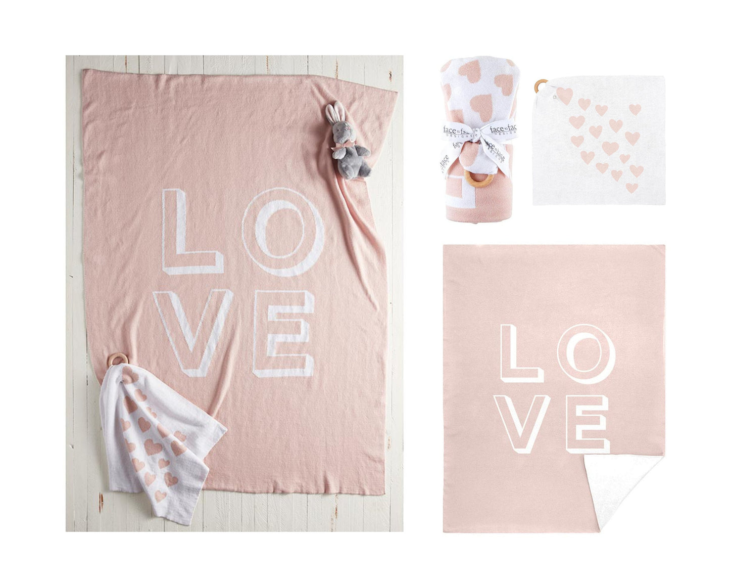 Oh Hey Baby: Deluxe Newborn Baby Girl Gift Set - Bunny & Love Collection