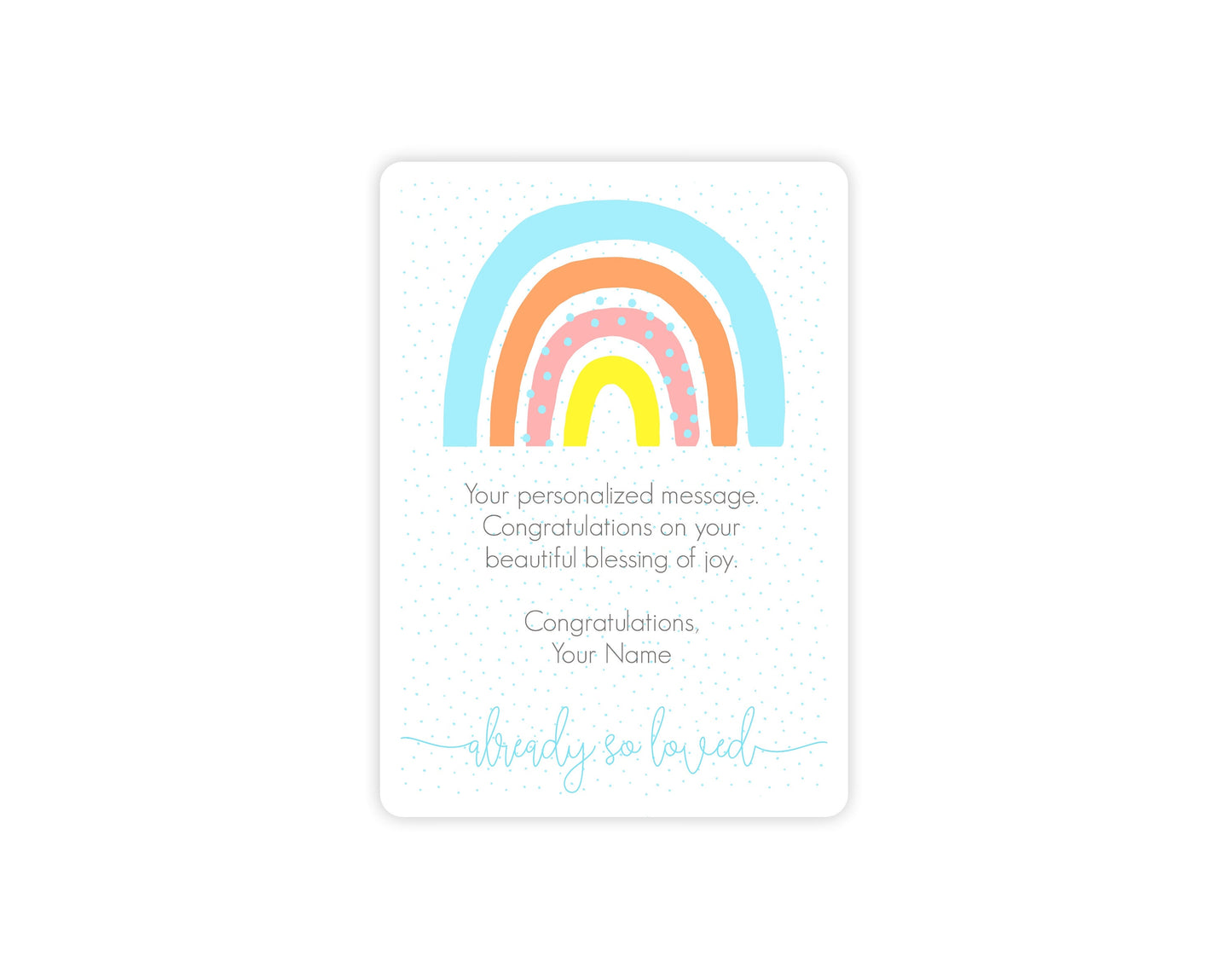 Rainbow-Themed Baby Gift Package